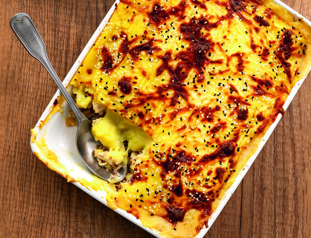 Yeşil Mercimekli, Tavuklu Patates Graten