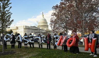 Activists gather near U.S. Capitol to demand Gaza cease-fire