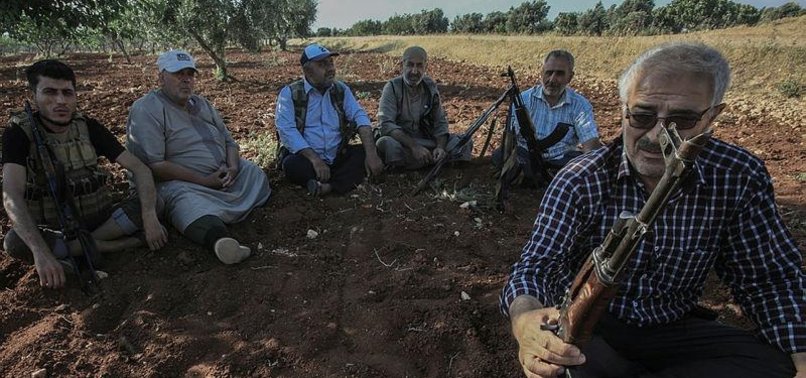 TAL RIFAT ELDERS STAND SHOULDER TO SHOULDER WITH SNA SOLDIERS TO FIGHT YPG/PKK TERRORISTS IN SYRIA