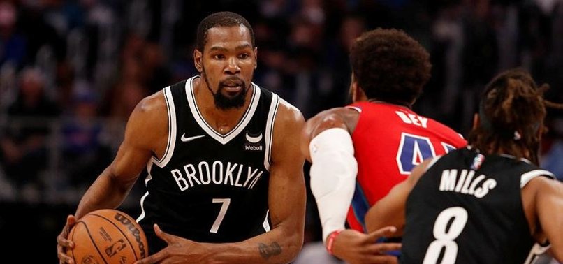 KEVIN DURANT, BROOKLYN NETS STAVE OFF DETROIT PISTONS LATE CHARGE