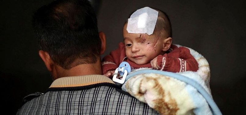 BABY SYMBOL OF SYRIAN CIVILIANS PLIGHT SAFE IN TURKEY