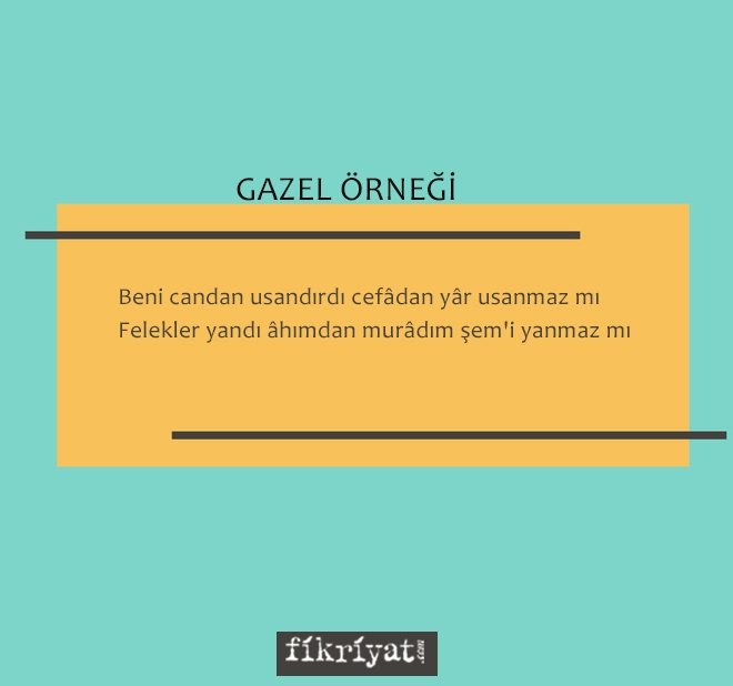 GAZEL NEDİR? GAZEL ÖRNEĞİ