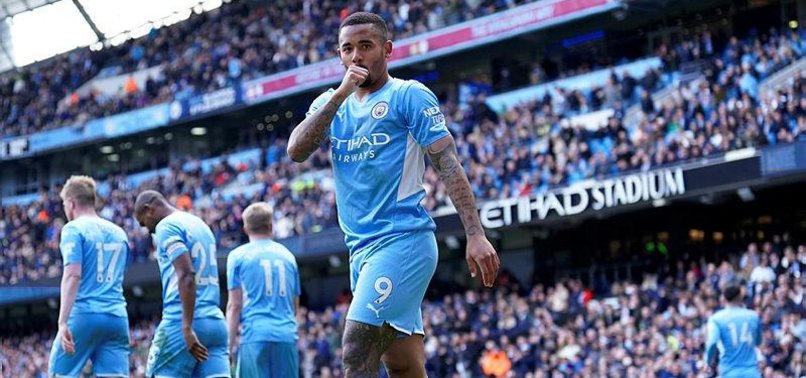 JESUS HITS FOUR AS MAN CITY EXTEND LEAD AT TOP WITH THRASHING OF WATFORD
