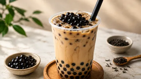Ev Yapımı Boba Tarifi Tapyoka İncili Çay