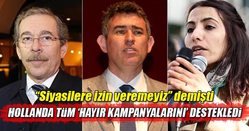 Türk bakanların etkinliklerini iptal eden Hollanda, tüm ’hayır kampanyalarına’ izin verdi