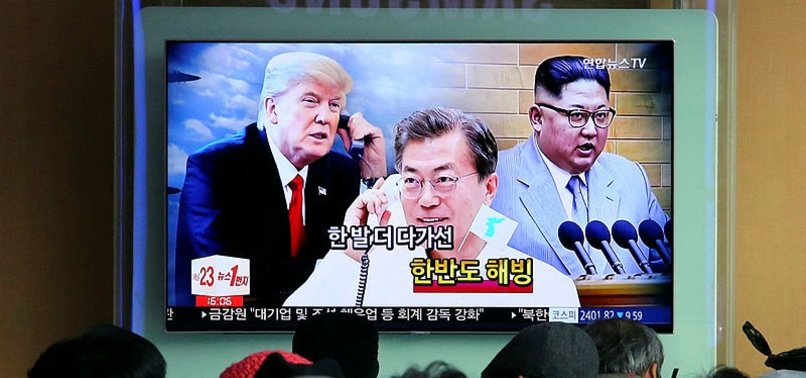 TRUMP, SOUTH KOREAS MOON DISCUSS MEETING WITH NORTH