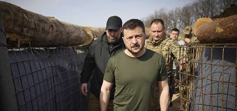 ZELENSKYY INSPECTS BORDER FORTIFICATIONS AMID TENSIONS WITH RUSSIA