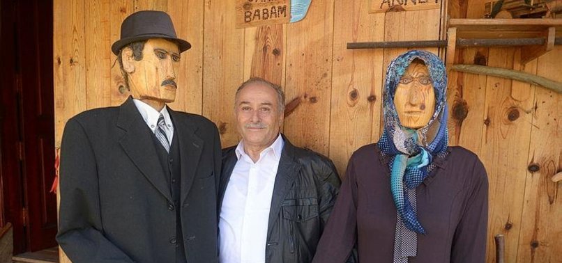 TURKISH CARPENTER CREATES EFFIGIES OF DEAD PARENTS