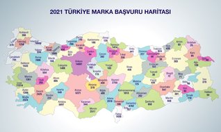 Türkiye patent haritası yayınlandı