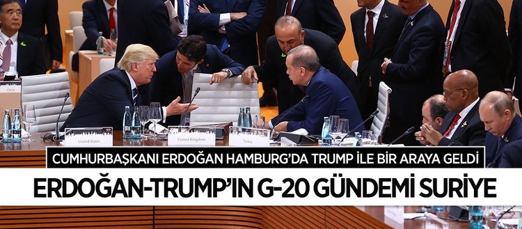 Cumhurbaşkanı Erdoğan, Almanya’da Trump ile görüştü