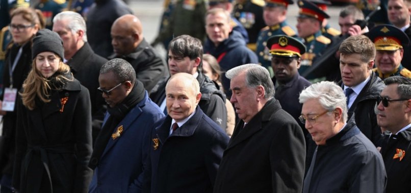 PUTIN PRESIDES OVER WWII VICTORY PARADE ON RED SQUARE