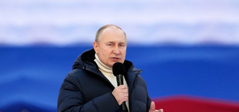 VLADIMIR PUTIN VOWS RUSSIA WILL PREVAIL IN UKRAINE BUT GLITCH HINDERS TV