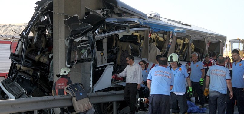 5 DEAD IN BUS CRASH IN ESKIŞEHIR-ANKARA HIGHWAY IN CENTRAL TURKEY