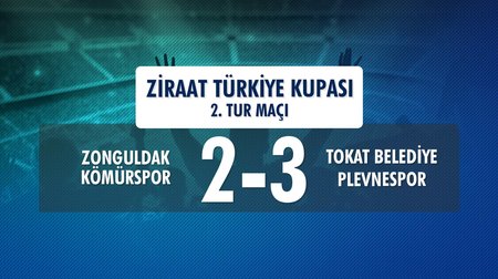 Zonguldak Kömürspor 2 - 3 Tokat Belediye Plevnespor (Ziraat Türkiye Kupası 2. Tur Maçı)