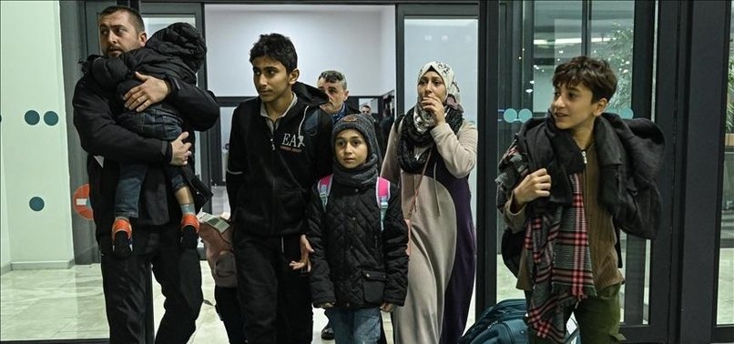 TURKISH CITIZENS EVACUATED FROM GAZA ARRIVE IN ISTANBUL