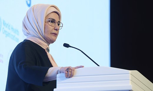 Türkiye’s first lady urges Israel to end its violence in Gaza