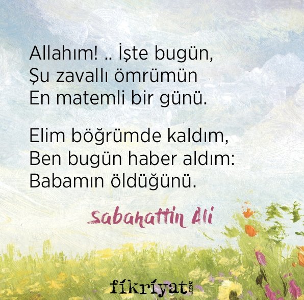 Babam İçin - Sabahattin Ali