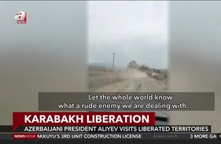 Azerbaijani leader Aliyev pays a visit to liberated areas in Upper Karabakh