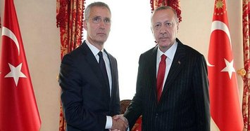 Turkish president receives NATO chief in Istanbul