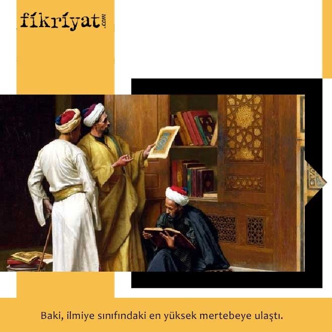 İLMİYE SINIFININ EN YÜKSEK DERECESİNE YÜKSELDİ