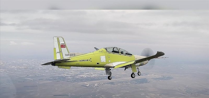 Türkiye's HÜRKUŞ 2 aircraft successfully completes first flight