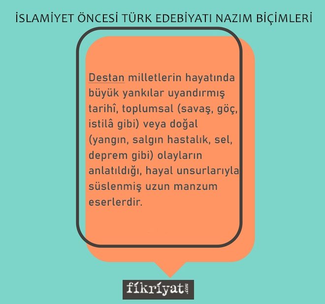 DESTAN NEDİR?