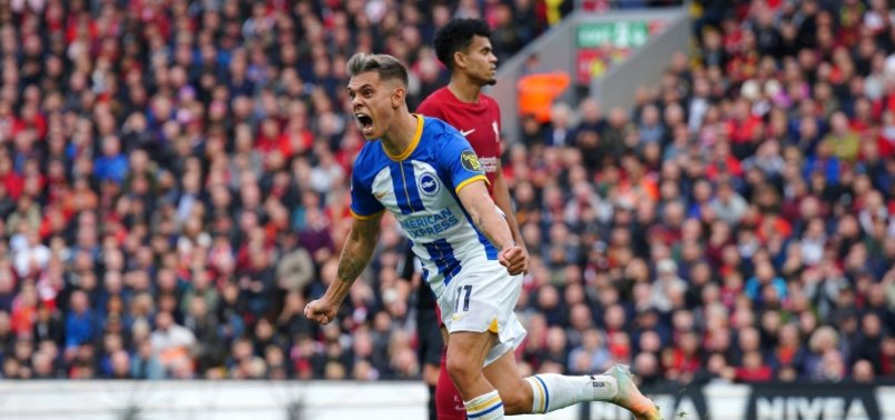 TROSSARD HAT-TRICK EARNS BRIGHTON HARD-EARNED DRAW AT LIVERPOOL