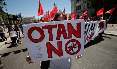 Anti-NATO protesters take to streets of Madrid ahead of pivotal summit