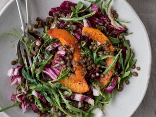 Tahin Soslu Mercimek Salatası