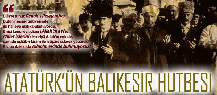 Atatürk’ün Balıkesir hutbesi