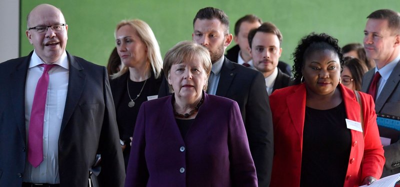 Germany's Merkel calls for ‘protected zone’ in northwestern Syria