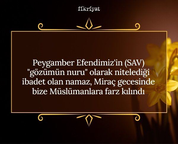 Miraç kandili fazileti