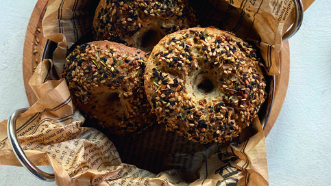 Siyez Unlu ve Yulaflı Bagel