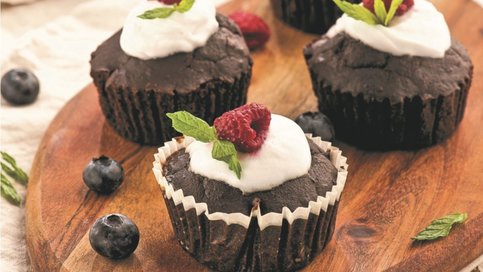 Hindistan cevizi Kremalı Vegan Cupcake