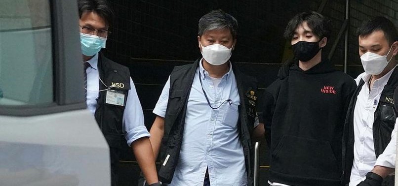 HONG KONG POLICE ARREST THREE MEMBERS OF PRO-DEMOCRACY STUDENT GROUP