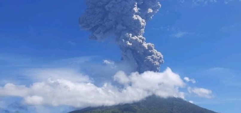 VOLCANO IN EASTERN INDONESIA ERUPTS, THOUSANDS EVACUATED