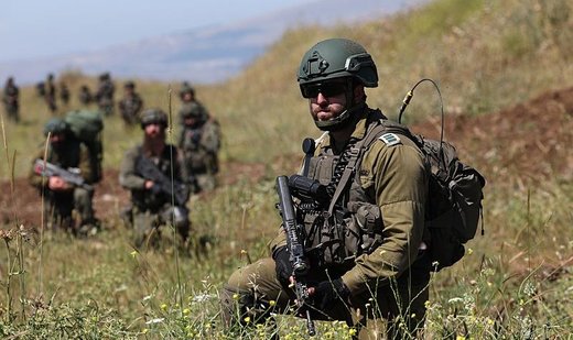 Israeli soldiers training for possible major war with Lebanon