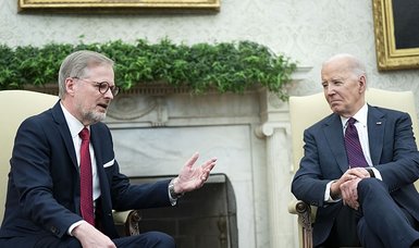 Biden urges U.S. House to pass aid bill for Ukraine as he hosts Czech prime minister