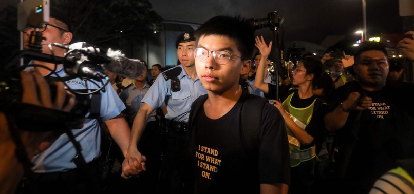 HONG KONG ACTIVIST WONG ARRESTED OVER UNAUTHORIZED ASSEMBLY