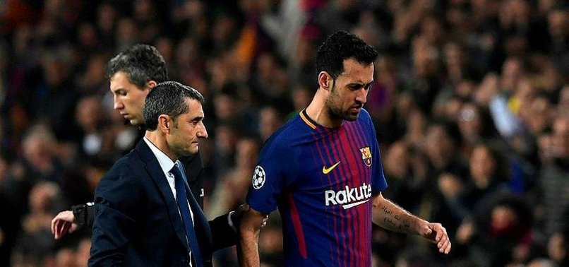 BARCA BLOW AS BUSQUETS RULED OUT FOR THREE WEEKS