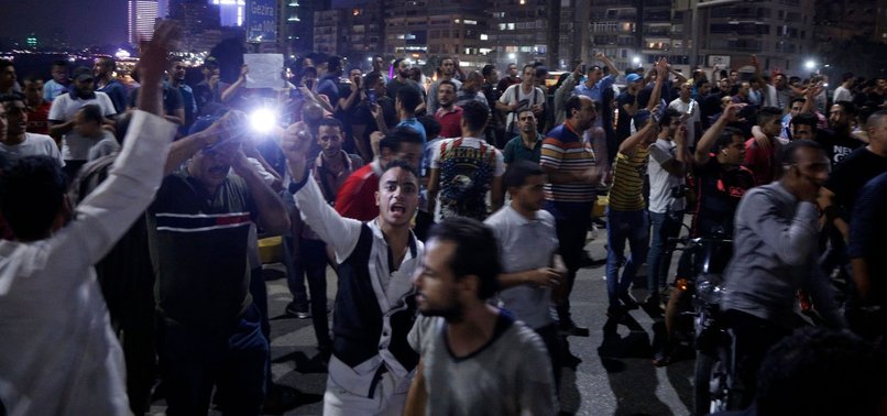 DOZENS ARRESTED IN EGYPT AFTER RARE ANTI-SISI PROTESTS