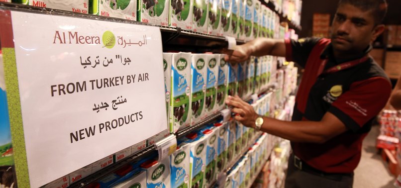 TURKISH FOOD PRODUCTS FLYING OFF SHELVES IN QATARI MARKETS AS BLOCKAGE REMAINS