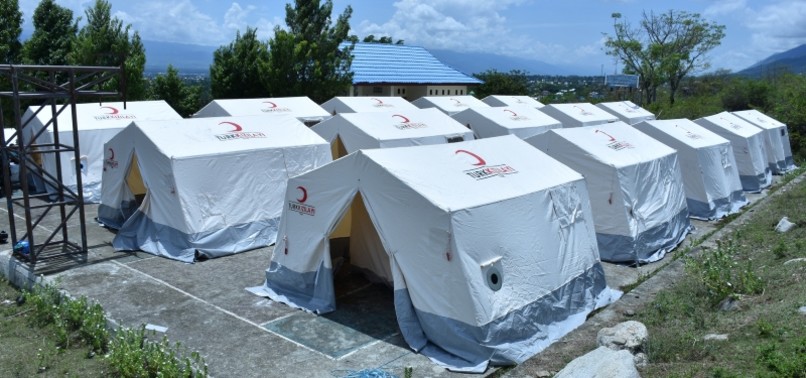 TURKEY SETS UP 250 TENTS FOR QUAKE VICTIMS IN INDONESIA
