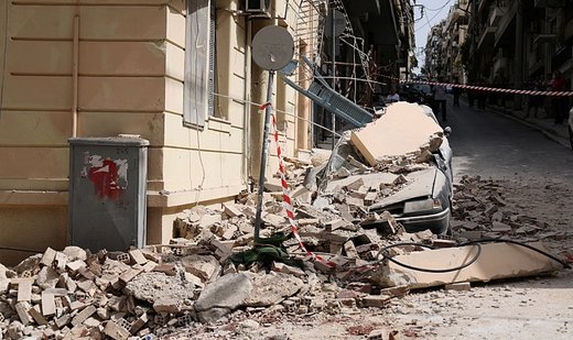 One dead from building collapse in Piraeus, Greece