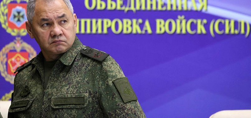 RUSSIAN DEFENCE MINISTER VISITS MILITARY STATIONS IN UKRAINE