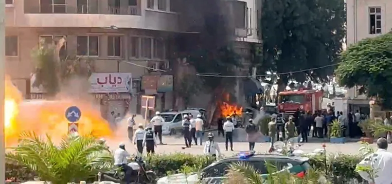 MACRON DID NOT HEAR DAMASCUS EXPLOSIONS WHILE ON HIS WAY TO MEET SYRIAN PRESIDENT