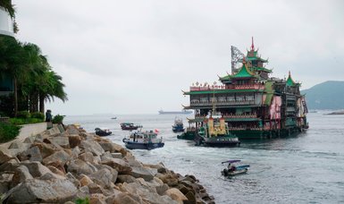 Hong Kong's renowned floating restaurant capsizes in South China Sea