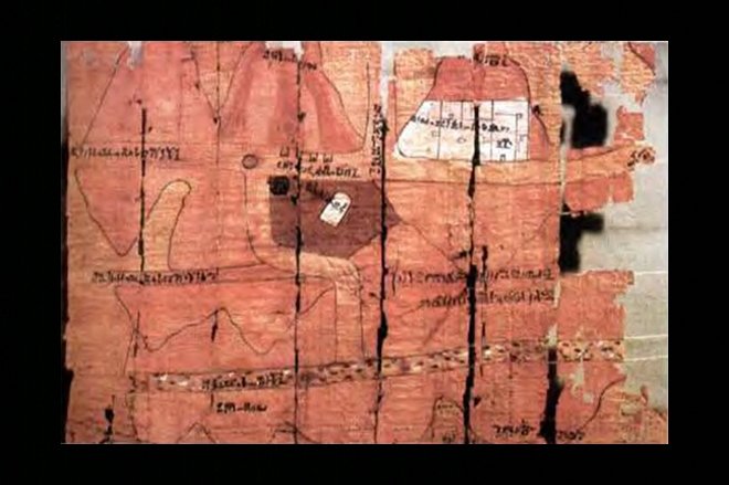 NUBİA’DAKİ ALTIN MADENİNİN HARİTASI