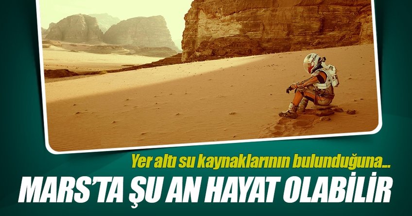 Mars’ta şu an hayat olabilir