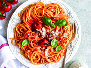 Izgara Domatesli Spagetti